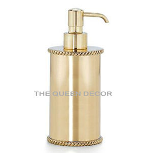 Distributeur de bouteille de savon liquide pour les mains de forme ronde en bois naturel brillant et de style moderne le plus exigeant - Product Image 6