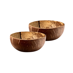 Bols en coquille de noix de coco naturelle biodégradable durable utilisés pour la décoration de nourriture de salade de fruits fabriqués au Vietnam de haute qualité - Product Image 1