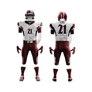 Uniforme de football américain de haute qualité pour hommes, ensemble maillot et pantalon, coupe confortable, entraînement d'équipe, match, vêtements de sport - Product Image 2