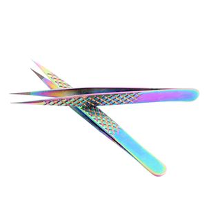 Pince à épiler d'extension de cils classique Cils enduits de titane Pince à épiler Outil de soins de beauté personnalisé de haute qualité - Product Image 2