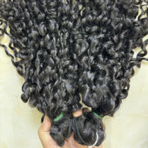 Prix de gros produit chaud cheveux bouclés birmans 100% extensions de cheveux humains doux brillants sans perte ni emmêlement - Product Image 1