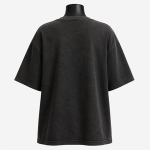 Camiseta de Verano Casual para Mujer, de Manga Corta, Cuello Redondo, con Logotipo, en Color Sólido - Product Image 2
