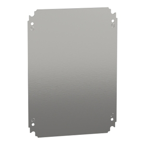 Per SCHNEIDER ELECTRIC NSYMM43 Piastra di Montaggio in Acciaio Zincato Liscia da 43mm H400xW300mm per Elettronica e Strumentazione - Product Image 1