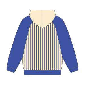 Phi Beta Sigma corps neutre bleu Raglan Pinstripes pull à capuche grec fraternité vêtements personnalisé Divine hiver brodé - Product Image 3