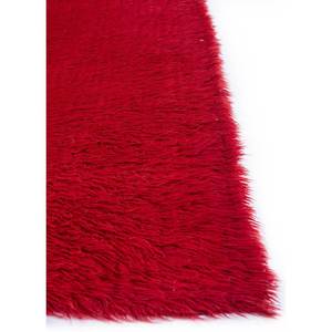 Alfombra de Lana Anudada a Mano Zuri, Diseño Abstracto Sólido, Forma Rectangular, para el Hogar, Pasillo, Entrada - Pae-420 Rojo Naranja 9x12" - Product Image 4