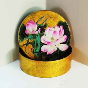 Meilleure offre boîte ronde en laque à bas prix pour les détaillants boîtes décoratives en laque à usages multiples - Product Image 5