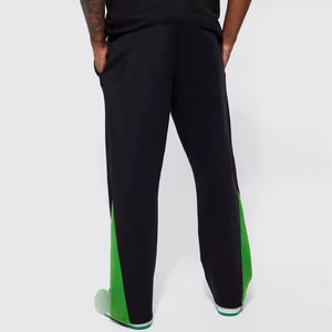 Pantalon de jogging de sport pour hommes avec logo personnalisé pantalon de survêtement décontracté à taille élastique pantalon de survêtement coupe ample jambe droite pantalon pour hommes lavé - Product Image 3