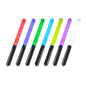 38Cm 7 Multicolor 3 Effecten Lichtgevende Led Abs Sticks Voor Concert Juichende Batons Party Knipperende Glow Light Stick