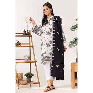 Chemise en popeline à imprimé floral teint en filature, modèle WGK-JQS-DE-2097 - Product Image 1