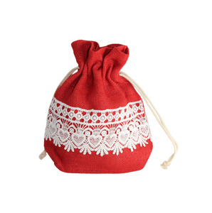 Sac cadeau de promotion réutilisable écologique Pochette à cordon personnalisée avec logo Pochette à bijoux en toile Sac à provisions à cordon de jute - Product Image 3