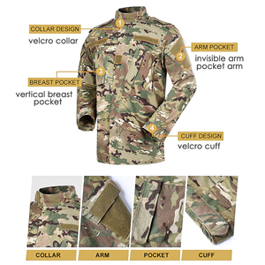 Uniformes de camuflaje multicolor, resistentes al desgarro y transpirables, ideales para el desierto, aptos para uniformes de caza para hombres y mujeres. - Product Image 5