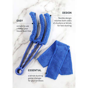 Piumino Blu per Pulizia con Manico e Testa in Microfibra di Cotone Chenille per Pulizia Auto A3shop Articoli Ufficiali - Product Image 3