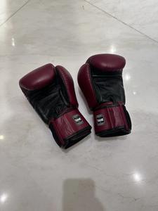 Gants de boxe jumeaux marron de haute qualité avec logo personnalisé Gants de boxe de combat économes en cuir véritable MS-BG-493 - Product Image 4