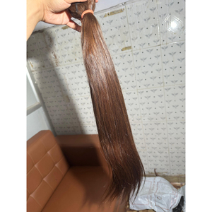 Extensions de cheveux raides en cheveux humains bruts indiens de qualité supérieure 100% faisceaux vierges non transformés sans enchevêtrement cheveux bon marché - Product Image 1