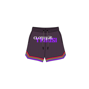 2025 Shorts de fitness écologiques pour hommes Logo personnalisé imprimé High Street Style de base 100% Polyester motif solide tissu worested - Product Image 5