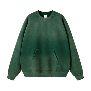 เสื้อสเวตเตอร์แขนยาวสำหรับผู้ชายโอเวอร์ไซส์ผ้าคอตตอนเนื้อหนาพิมพ์ลาย DTG เสื้อสเวตเชิ้ตสำหรับผู้ชาย - Product Image 5