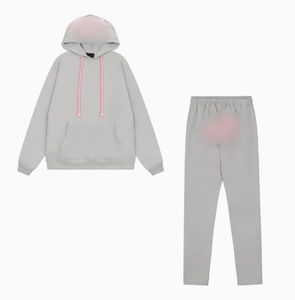 Wholesale Ladies Cotton Tracksuit <b>Long</b> <b>Sleeve</b> <b>Crop</b> <b>Top</b> Hoodie Sweatshirt Custom Embroidered Front for Women - Product Image 3