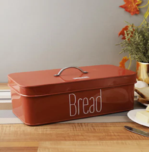 Caja de pan de metal blanco con tapa de tabla de cortar de Bambú | Contenedor de almacenamiento de cocina moderna | OEM/ODM y pedidos a granel - Product Image 3