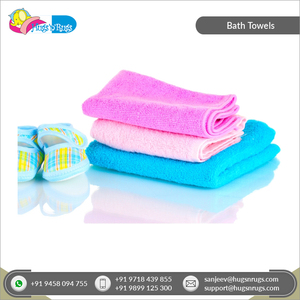 ผ้าเช็ดตัวผ้าฝ้ายแบบ100% สีทึบผ้าขนหนูสำหรับอาบน้ำผ้าฝ้ายรีไซเคิล - Product Image 5