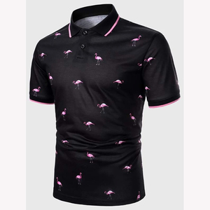 Nuevo estilo de moda 100% camisas polo de algodón de moda camisas polo impresas personalizadas de moda para hombres al por mayor - Product Image 5