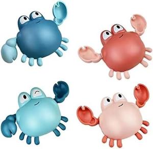 Jouets de <span class=keywords><strong>bain</strong></span> <span class=keywords><strong>pour</strong></span> les tout-petits, jouets de baignoire mignons de crabe de natation <span class=keywords><strong>pour</strong></span> bébés de 1 à 3 ans de <span class=keywords><strong>6</strong></span> à 12 <span class=keywords><strong>mois</strong></span> garçons filles et enfants - Product Image 1