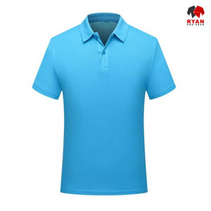 RYAN PRO GEAR Custom Men's Polo <b>Shirts</b> Front Custom Logo Anti-Wrinkle Knitted Viscose/Polyester Fabric <b>Half</b> Sleeve OEM Service - Product Image 2