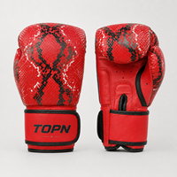Gants de boxe en cuir PU 10oz avec logo personnalisé, motif peau de serpent, OEM ODM, entraînement professionnel, sparring, Muay Thai, Kickboxing, MMA, hommes, femmes