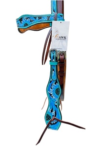 Premium Quality <b>Leather</b> Western Horse Headstall For Horse Riding Headstall <b>Leather</b> Colour Carving Hand <b>Tooled</b> At Factory Price - Product Image 5