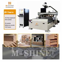 Desain Baru Mesin Router CNC Tugas Berat untuk Pengerjaan Kayu, Mesin Router CNC Laris untuk Pembuatan Pintu Jinan M-Shine
