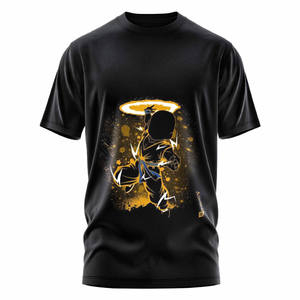 Meilleurs prix personnalisés de haute qualité Jersey imprimé T-shirts décontractés hommes bas quantité minimale de commande conception solide sérigraphie 180g - Product Image 3