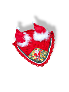 Caballo Navidad Moda Equipo ecuestre Hermosos gorros de oreja de Navidad Producto Caballo Fly Veils Ear Net con un bucle - Product Image 3