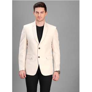 Veste et blazer formels pour homme de qualité d'exportation avec col en pointe, coupe ajustée de qualité supérieure pour les vêtements de travail, disponible à la vente - Product Image 4