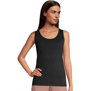 Débardeur décontracté pour femmes, col rond, sans manches, couleur unie, toucher doux, extensible, haut d'été pour la remise en forme, l'entraînement et un usage quotidien - Product Image 2