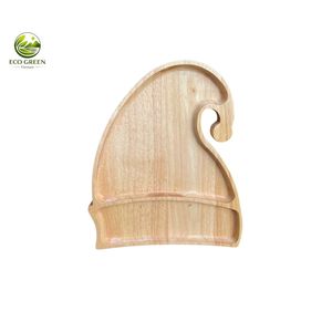 Plato Decorativo de Madera con Forma de Animal, Ecológico, Bonito, Hecho a Mano, Diseño de Dibujos Animados para Regalos - Product Image 3
