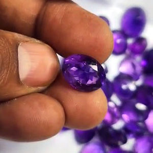 44 pièces d'améthyste violette naturelle 12mm à 18mm facette ovale 349 Cts Lot ventes d'iroc pierres précieuses en vrac de haute qualité US $104 pour tous - Product Image 4