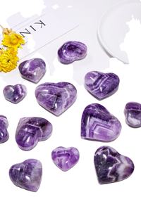 Coeur onyx en pierre bleue naturelle, presse-papier en forme de coeur, marbre onyx vintage - Product Image 4