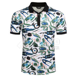 Polos de hombre de manga corta hechos en poliéster y algodón 100% al por mayor, camisetas de polo de golf lisas - Product Image 1