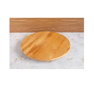 Regalos madera Lazy Susan placa giratoria decoración de pasteles tocadiscos cocina soporte de exhibición almacenamiento artesanía natural