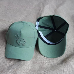 Gorra de béisbol estructurada de sarga de algodón de 5 paneles OEM con logotipo personalizado, gorra deportiva - Product Image 3