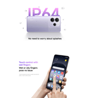 Modèles phares Xiaomi Redmi Note 14 5G, Téléphone portable Android 8GB+128GB, Charge rapide 49W, Smartphone 5G