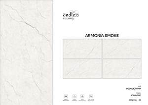 Baldosas de pared de porcelana tallada sin fin dorada de lujo | Colección de exportación de acabado brillante moderno de gran formato de 600x1200 - Product Image 2