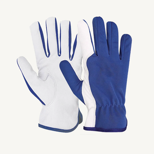 Guantes de montaje de cuero de grano de alta calidad Excelente protección para las manos con guantes de seguridad de fuerza superior - Product Image 3