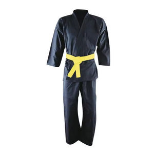 Uniforme de Taekwondo de punto reforzado con cinturón Traje de artes marciales cómodo y flexible para adultos y jóvenes Judo y Karate - Product Image 5