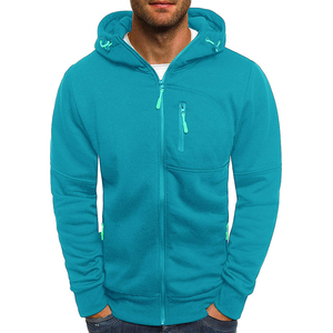 Meilleure vente personnalisation fermeture éclair sweats à capuche 100% coton polaire blanc uni tenue décontracté tissu doux taille confortable fermeture éclair sweats à capuche - Product Image 5