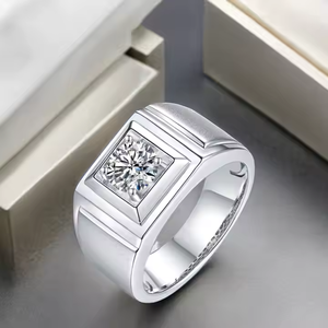 Bold Style Men's 10K Gold Luxury <b>Statement</b> <b>Ring</b> Lab Grown Round Cut Diamond for Wedding Engagement or Anniversary Wear - Product Image 4