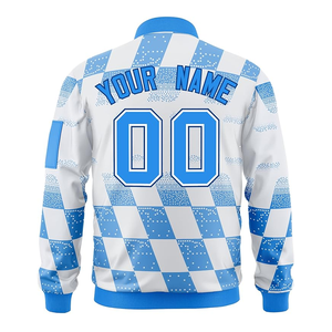 Blouson Bomber Unisexe Personnalisé Décontracté Hiver à Capuche Tendance Style Universitaire Logo Avant Coupe-Vent Multicolore Léger - Product Image 2