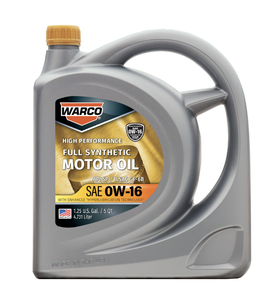 Aceite de Motor Sintético WARCO SAE 0W-16, Paquete de 3, 5 Cuartos - Product Image 1