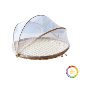 Cesta de bambú de bajo costo con cubierta de red, proveedor a granel al por mayor, Exportación de fábrica de Vietnam, Grado superior consistente - Product Image 1