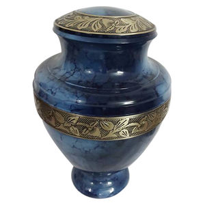 Handcrafted Modern Metal Urns for Ashes Artistic <b>Memorial</b> Cremation Containers with Unique Designs and Engravable Surface - Product Image 5