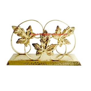 Servilletero de Metal con diseño de hojas de Ginkgo moderno para mesas, dispensador de servilletas de mesa con acabado elegante, decoración de cocina y comedor - Product Image 3